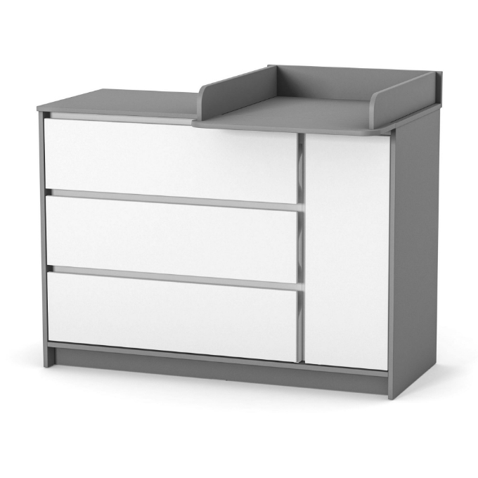 Comoda camera copii Rian Alb-Grafit 1200 (4)